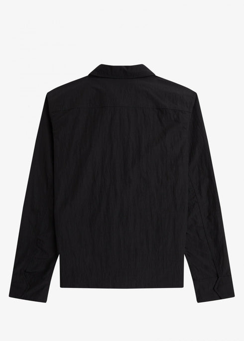 Fred Perry Overshirt Giubbino Uomo zip overshirt Nero - Francavilla Moda